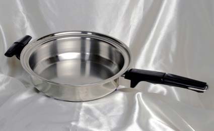 small fry pan of waterless cookware